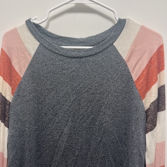 Maurices Long Sleeve Striped Shirt Size L - Picture 2 of 6